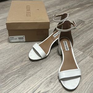 Steve Madden Irenee White Leather Sandal